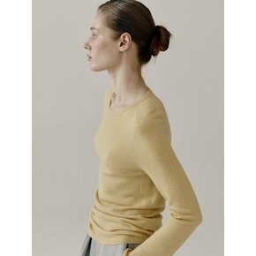 Wholegarment Long Sleeve Knit Yellow