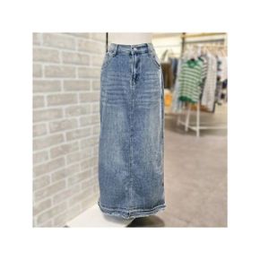 LG41F9DS001X 옆트임 뒷밴딩 롱 데님 스커트_P434632541