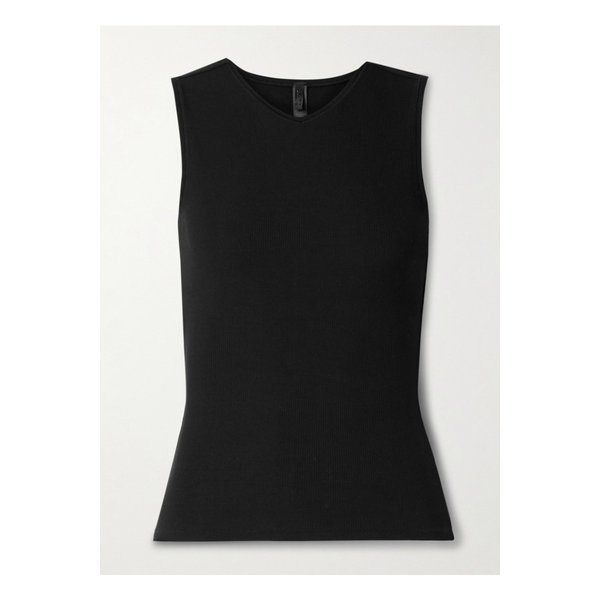 스킴스 소프트 라운지 브이넥 탱크 오닉스 블랙 1647597360185127