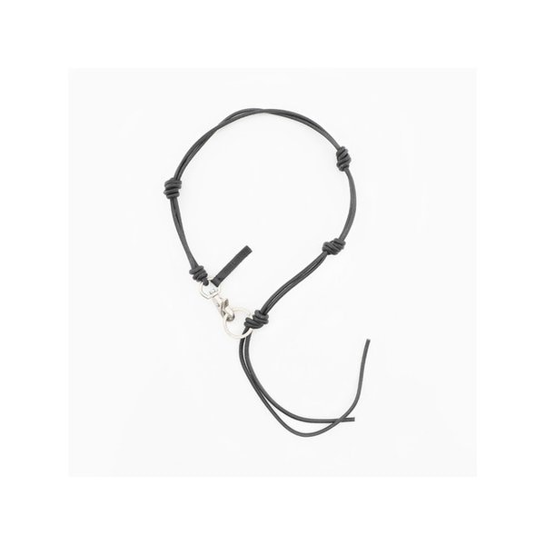 아워레가시 26SS 우돈 라돈 레더 네클리 공용 목걸이 A4258UB