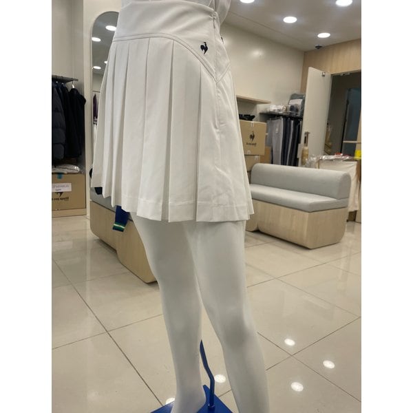 [여주점] 여성 솔리드 오비밴드 플리츠 스커트 GQ122LSK14 WHTE