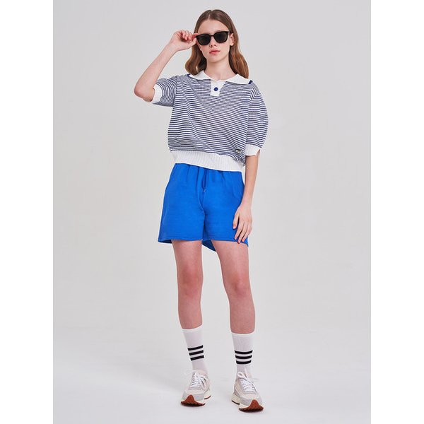 플리 밴딩 반바지 MZ3ML180_BLU