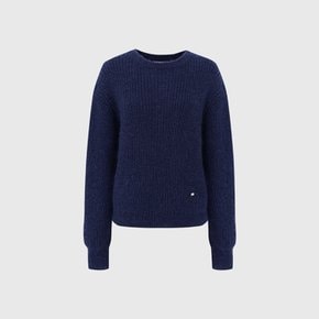 졸리 모헤어 풀오버 니트 탑_네이비 / JOLY MOHAIR PULLOVER KNIT TOP_NAVY