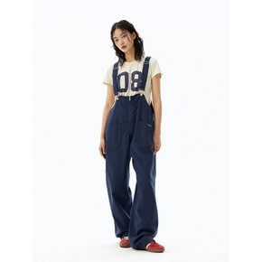 Zipper Overall pants (Navy)