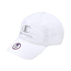 모자 JQS CKHE-3F003-WT [US] 가먼트워시 릴렉스드 C+Champion 로고 캡 (WHITE)