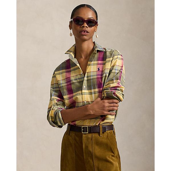 여성 릴렉스핏 코튼 플래드 셔츠(WMPOSHTNDO21088700)