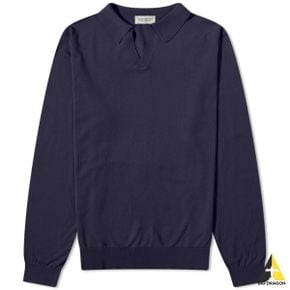 JOHN SMEDLEY Puck - Navy (Puck 폴로 니트)