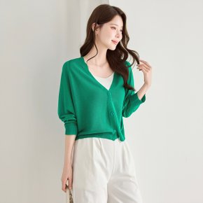 브이넥 가오리소매 루즈핏 가디건_M2603CD023B
