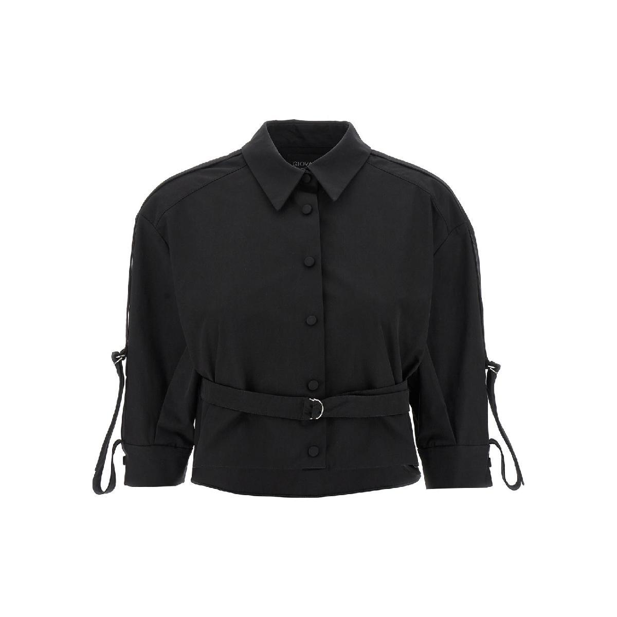 Tシャツ・カットソー GIOVANNI BEDIN SS25 Cropped shirt (GB25068 BLACK) GIOVANNI BEDIN Cropped shirt GB25068BLACK - 신세계몰