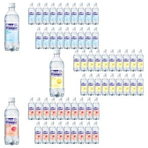 라인바싸 탄산수 500ml (자몽20개 + 레몬20개 + 플레인20개)