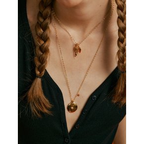 Rond gold Necklece