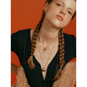 Rond gold Necklece