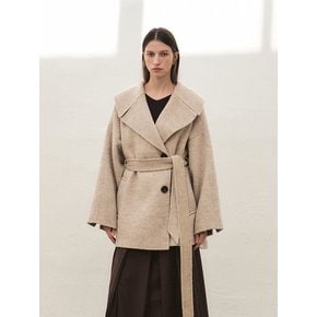 RTF CAMEL HAIR WIDE COLLAR HALF COAT [HAND MADE]_2COLORS