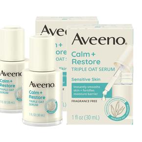 [해외직구] Aveeno 아비노 캄 리스토어 트리플 오트 페이스 세럼 30ml 2팩