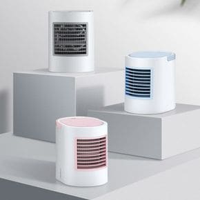 세련된 디자인 LED 미니냉풍기 탁상 수냉식 선풍기