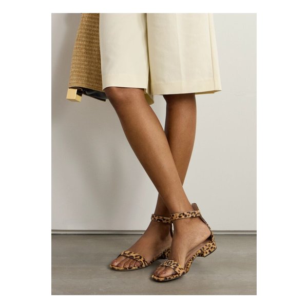 포르토피노 레오파드 프린트 포니 헤어 샌들 20mm 1647597360274792