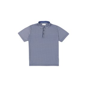 [레노마셔츠] 기하학프린트  반소매  T-셔츠(ROUSW1203-NY)