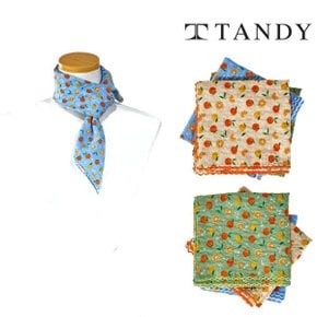 TANDY 오렌지 팝 손수건 스카프
