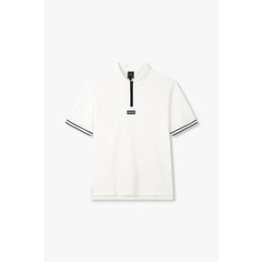 AX남성 쿼터 지퍼 넥 피케 폴로 셔츠A415131003오프화이트
