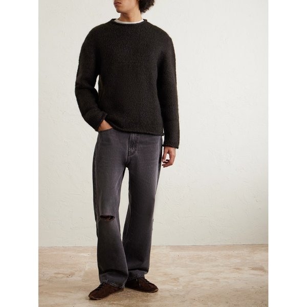 아모멘토 코튼 블렌드 모크넥 스웨터 46376663162899455