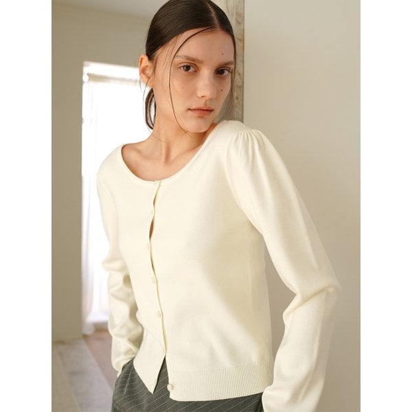 [리퍼브] PUFF SLEEVE CARDIGAN  / 3COLOR