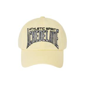 VARSITY LOGO BALL CAP LIGHT YELLOW 바시티로고볼캡 옐로우 ACVLBC-LYW