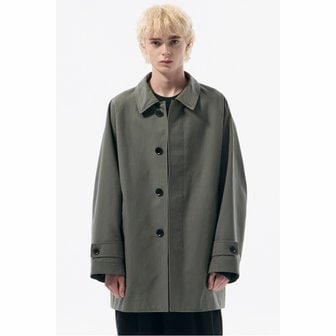 커스텀멜로우 Khaki Oversized Fit Car Coat_CWCAA24001KHX