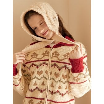 비키 케이블 니트 귀도리 (TLAHY2045)