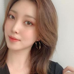 [더블디] 미들웨이브 골드 링 귀걸이 이어링 실버925 BLS204 (S10367725)