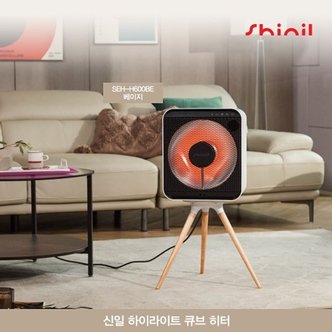 신일전자 신일 하이라이트 에코 큐브 히터 SEH-H600BE 베이지