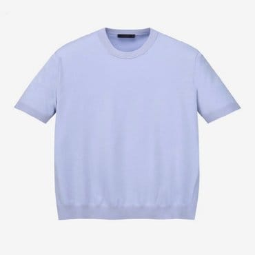 질스튜어트뉴욕 [24SS][Essential] 라이트바이올렛 실크 터치 라운드 니트 (JNSW4B006V1)