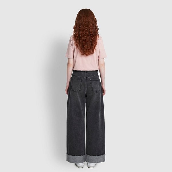 여 와이드 롤업 데님 팬츠 J126201082084