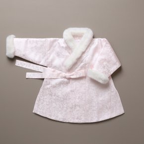 포근 털 두루마기 연핑크 여아 남아 겨울한복