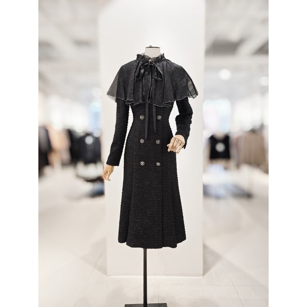 [파주점] [더아이잗컬렉션]럭스 트위드 더블 버튼 원피스 CR3A0OP921