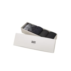 DCSS6F551G2 [닥스 양말][남성혼합5족]그레이 DD로고 장목/중목 혼합 세트