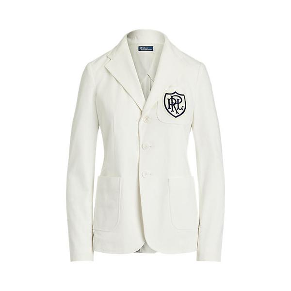 여성 로고 크레스트 코튼 저지 블레이저(WMPOOTWN5V20295100)