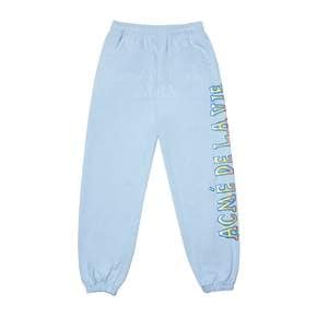 CRAYON LOGO PANTS SKYBLUE -  크레용 로고 팬츠