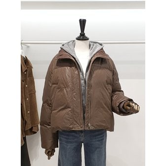 ZOOC [파주점] 쥬크 주크 하이넥 글로시 구스 숏 패딩점퍼 V254PSG945