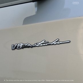 V8 Biturbo 유광크롬 메탈엠블럼 (Fits AMG 전용) 70355