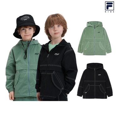 휠라키즈 [신상품]SS25 스티치 매쉬 안감 바람막이 2컬러 [FK2JKH2201X]