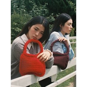 [4color] [wool] rainbow knit bag 216