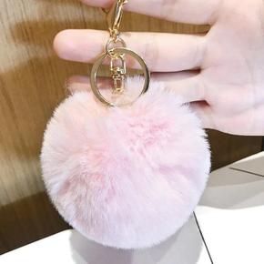 드림하이브 가방 자동차 털 솜털 키링 폼폼이 열쇠고리 키홀더