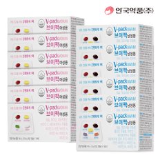 [안국약품] 브이팩 V-PACK 남성용+여성용 영양제 30포 6박스+6박스 (각 6개월분)