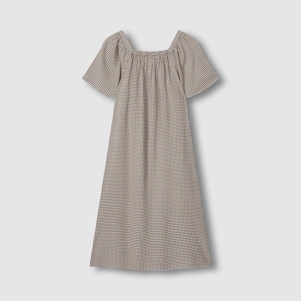 여 레이온 코튼 시어서커 반팔 파자마 원피스 J2062030700CK