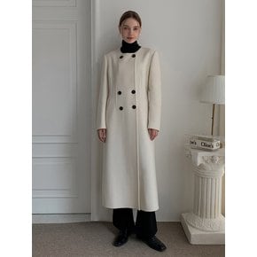 Round Line Wool Handmade Long Coat VCOAT_011