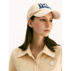 TERRY JACQUARD BALL CAP - BEIGE