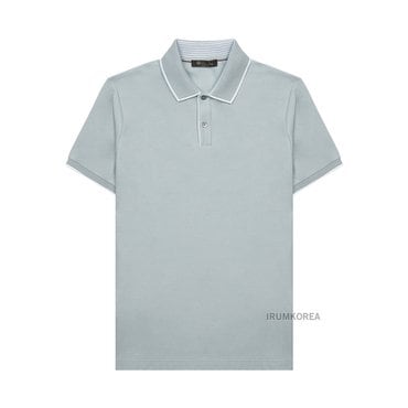 로로피아나 SS25 남성 브랜드우드 폴로 티셔츠 FAI4903 MH47