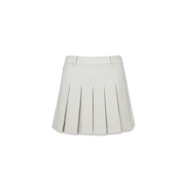 왁 골프 (WWKCW24703IVX)Women Basic Pleats Skort