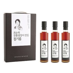 최순희 전통명장이 만든 참기름 선물세트 (3개입/300ml)