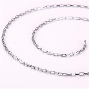 18K white GOLD Plated 목걸이 46 cm 파일 도금 예쁜 화이트 골드 백금 여친 커플 선물 고급 공용 패션 악세사리 장식 트랜드 인기 기념 소장